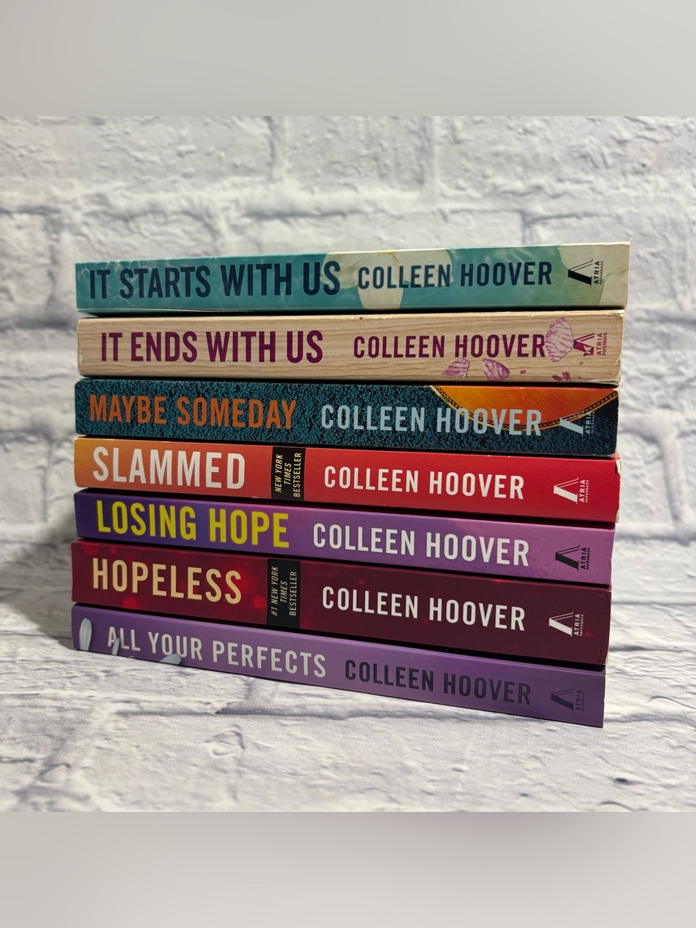 Colleen Hoover | Atria Publishing paperback book bundle (7 count)